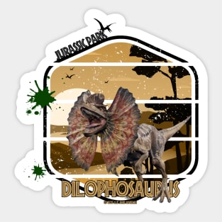 Dilophosaurus Jurassic Dilos Sticker